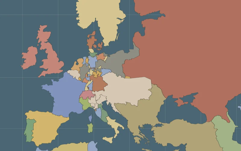 Map of After Waterloo on the borders of the time
